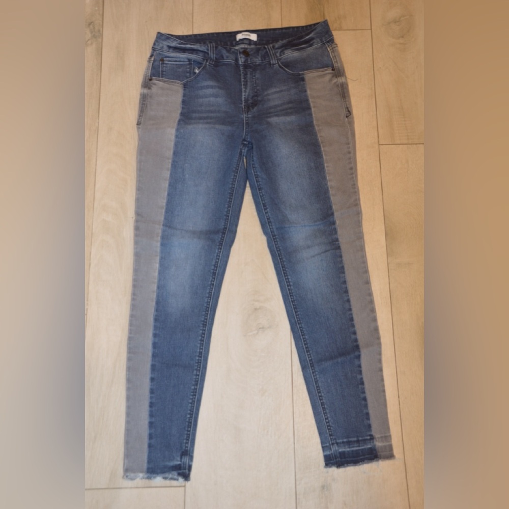 Two Tone Kensie Dark Blue Denim Jeans